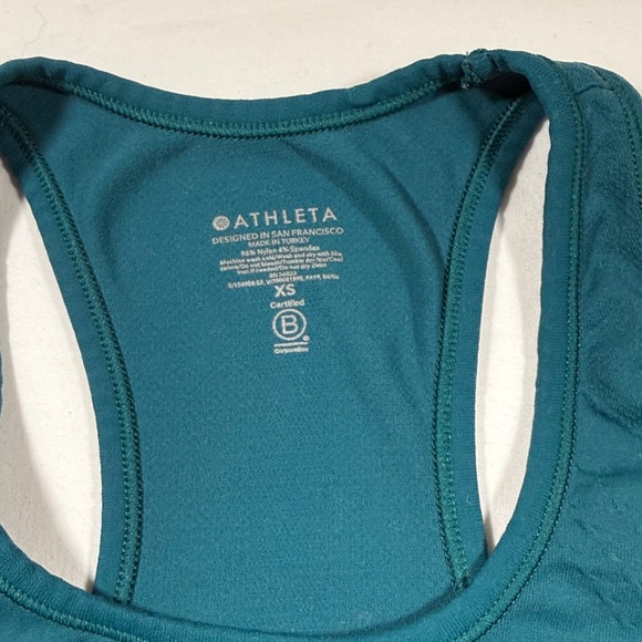 Athleta Teal Racerback Tank Top - Picture 3 of 8